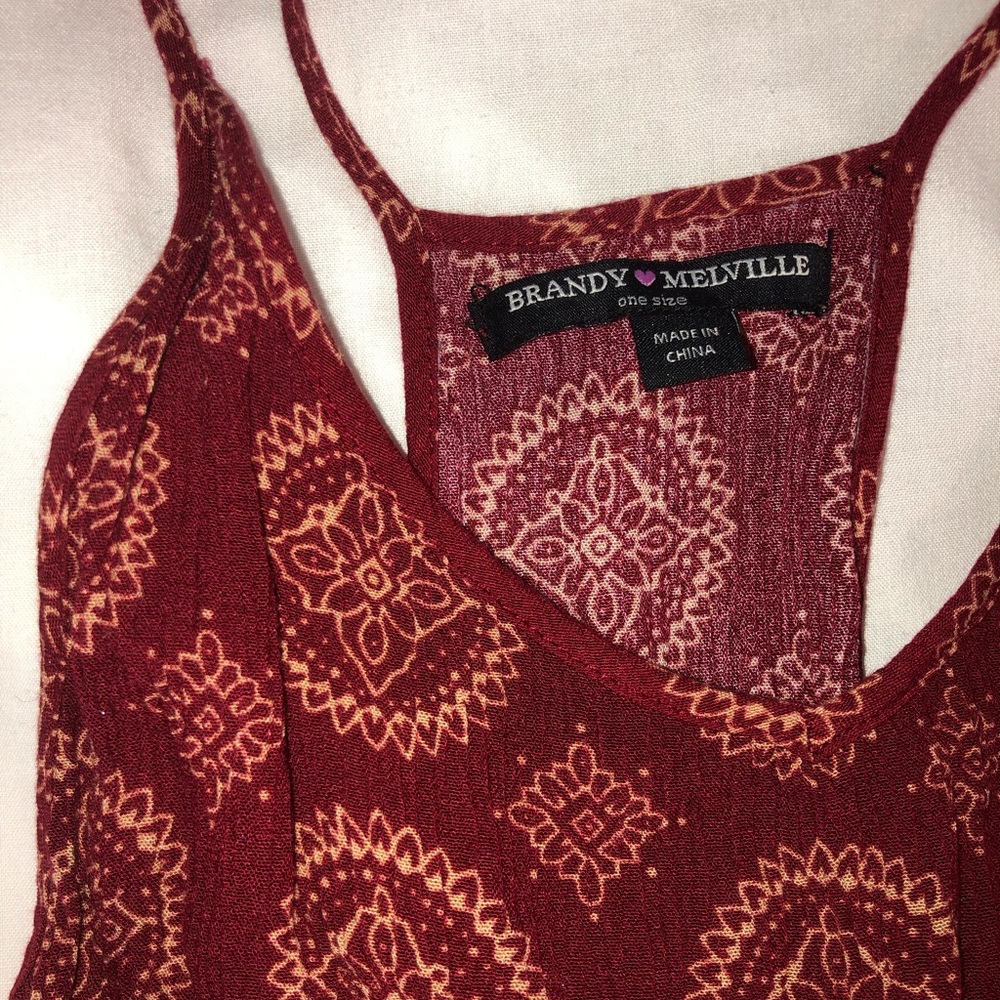 Red Print Romper - Picture 2 of 3